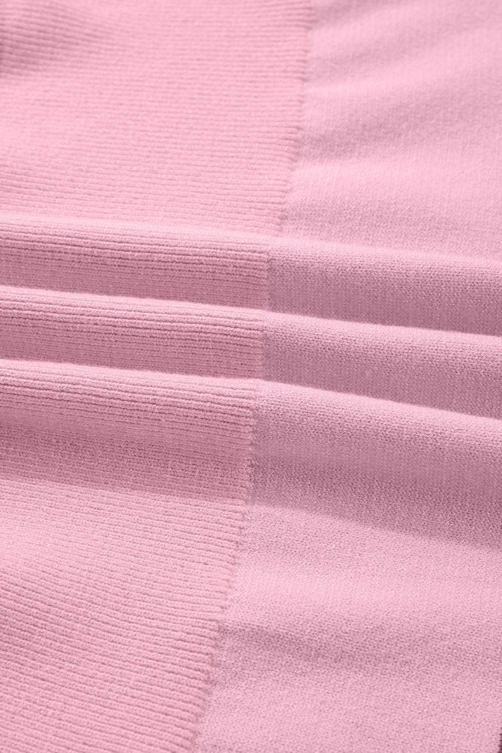 Pink HOLLY JOLLY Sequined Color Block Crew Neck Sweater